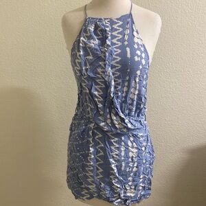 Tularosa High Neck‎ Ruffles Mini Dress
